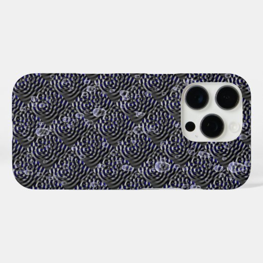 Raindrops op metaal Case-Mate iPhone case (Achterkant (horizontaal))