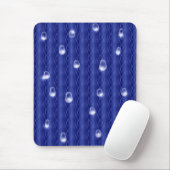 Raindrops op metaal muismat (Met muis)