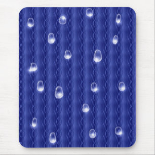 Raindrops op metaal muismat