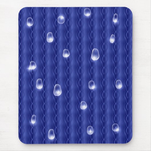 Raindrops op metaal muismat (Voorkant)