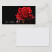 RAINDROPS OP ROOS #2 VISITEKAARTJE (Voorkant / Achterkant)