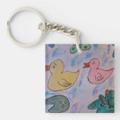 Raindrops op schijven sleutelhanger (voorkant)