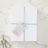 Raindrops Rainbow Baby shower Cadeaulabel (Met Touw)