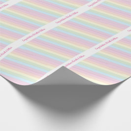 Raindrops Rainbow Baby shower Cadeaupapier
