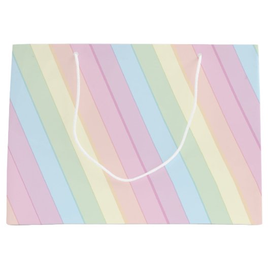 Raindrops Rainbow Baby shower Groot Cadeauzakje (Voorkant)