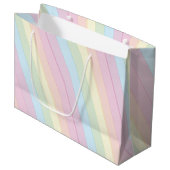 Raindrops Rainbow Baby shower Groot Cadeauzakje (Voorkant Gekanteld)