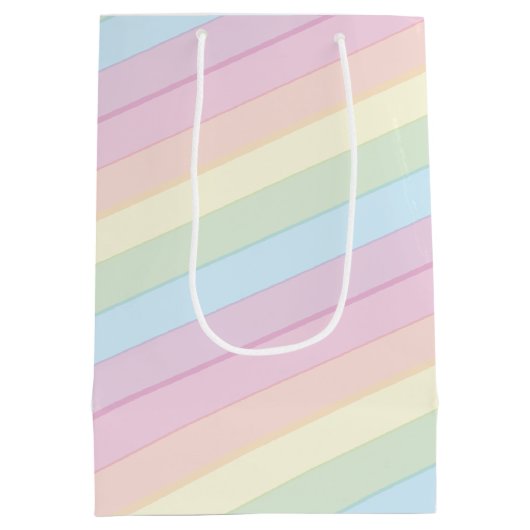 Raindrops Rainbow Baby shower Medium Cadeauzakje (Achterkant)