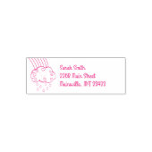 Raindrops Rainbow Baby shower Zelfinktende Stempel (Design)