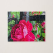 Raindrops roze roze Rozen Rainy Day NYC Legpuzzel (Horizontaal)