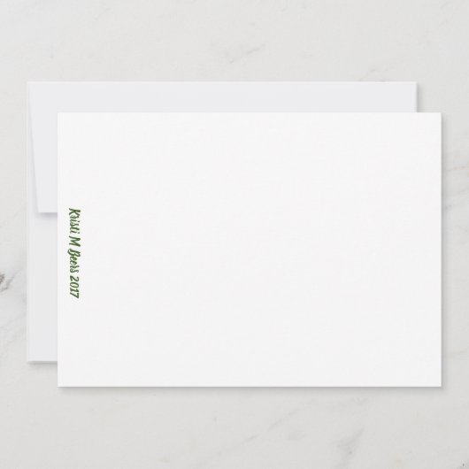 Raindrops Roze Tulieren Hartelijk dank Bedankkaart (Achterkant)