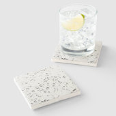 Raindrops Stenen Onderzetter (Zijkant)