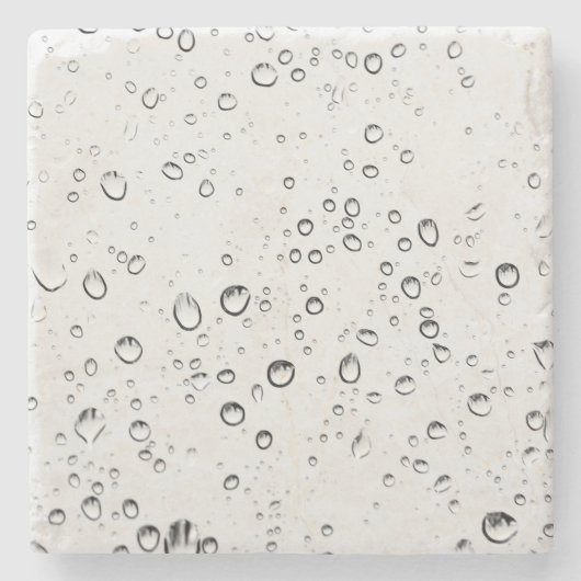 Raindrops Stenen Onderzetter (Voorkant)