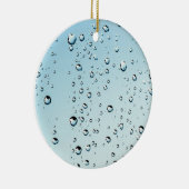 Raindrops Textuur Keramisch Ornament (Rechts)
