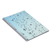 Raindrops Textuur Notitieboek (Rechterzijde)