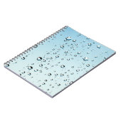 Raindrops Textuur Notitieboek (Linkerzijde)