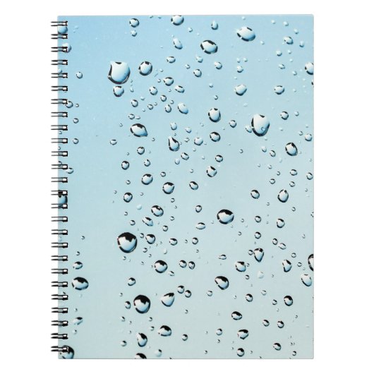 Raindrops Textuur Notitieboek (Voorkant)