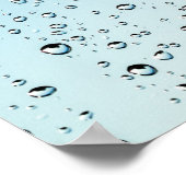 Raindrops Textuur Poster (Hoek)