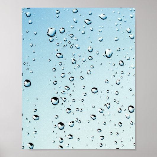 Raindrops Textuur Poster (Voorkant)