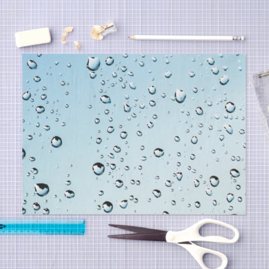 Raindrops Textuur Tissuepapier (Craft)