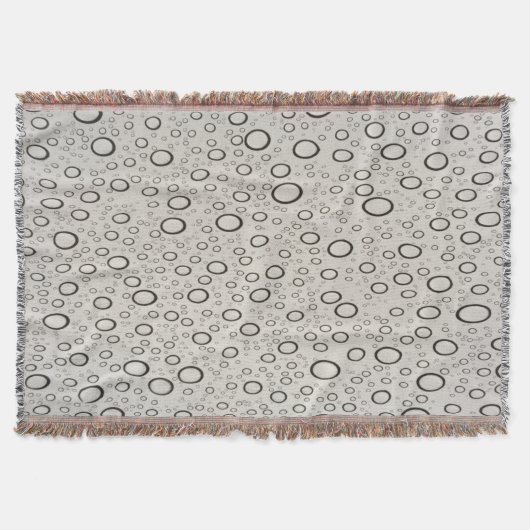 Raindrops Throw Blanket Deken (Voorkant)