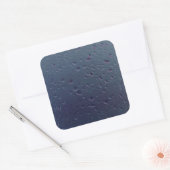 Raindrops Vierkante Sticker (Envelop)