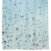 Raindrops Water Foto Douchegordijn (Voorkant)