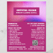 Raindrops, Windows Cleaner, reinigingsservice Adve Flyer (Voorkant)