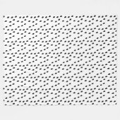 Raindrops zwart op elke aangepaste kleur fleece deken (Voorkant (Horizontaal))