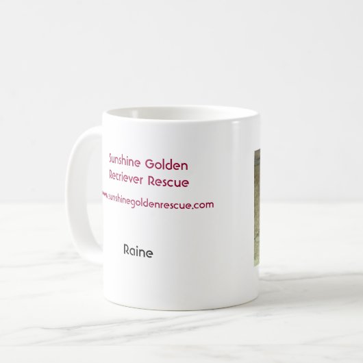 Raine Coffee-Mok - Zonnegouden tuinen Koffiemok (Voorkant links)