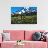 Rainer-natuurbloemen monteren canvas afdruk (Insitu (Woonkamer))