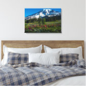 Rainer-natuurbloemen monteren canvas afdruk (Insitu (Slaapkamer))