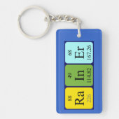 Rainer periodieke lijstnaam keyring sleutelhanger (Voorkant)