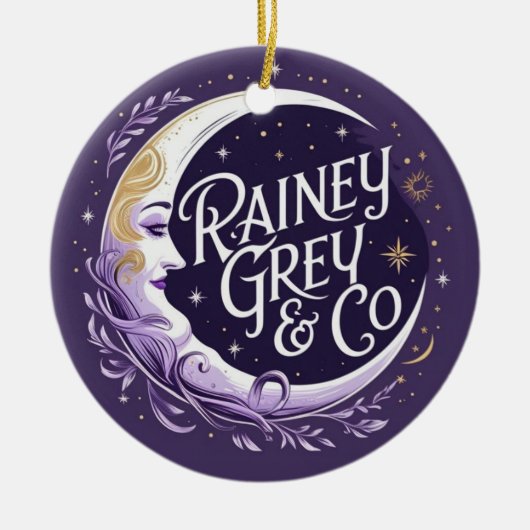 RAINEY GREY CO [logo8] becomes RAINEY GREY CO [log Keramisch Ornament (Voorkant)