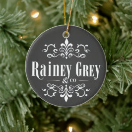 Rainey Grey + Co-logo [4] Keramisch Ornament