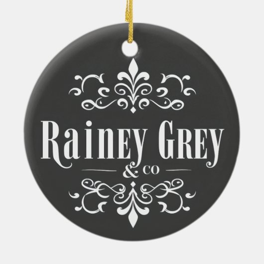 Rainey Grey + Co logo [4] Keramisch Ornament (Achterkant)