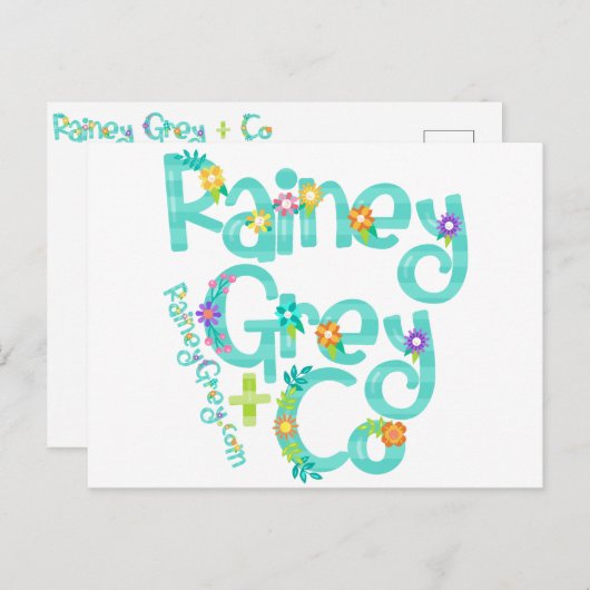 RAINEY GREY + CO [logo 6] Briefkaart (Voorkant / Achterkant)