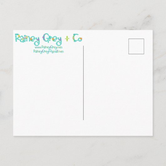 RAINEY GREY + CO [logo 6] Briefkaart (Achterkant)