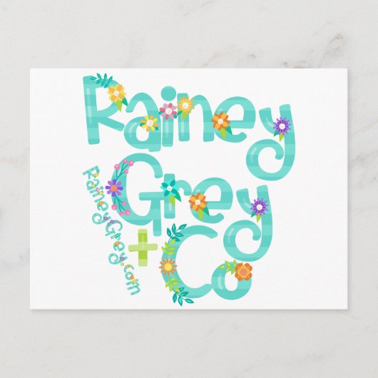 RAINEY GREY + CO [logo 6] Briefkaart (Voorkant)