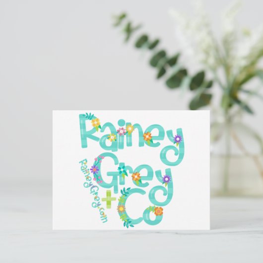RAINEY GREY + CO [logo 6] Briefkaart (Staand voorkant)