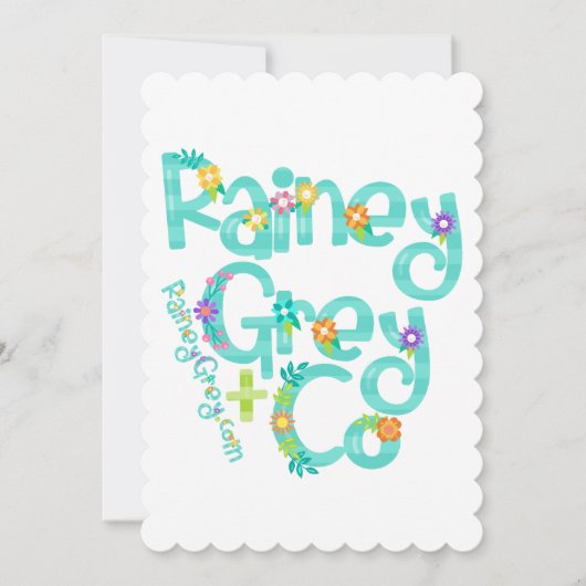 RAINEY GREY + CO [logo 6] Kaart (Voorkant)