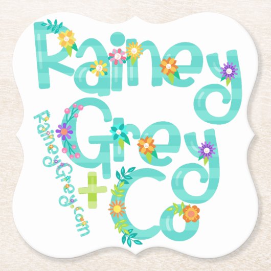 RAINEY GREY + CO [logo 6] Kartonnen Onderzetters (Voorkant)