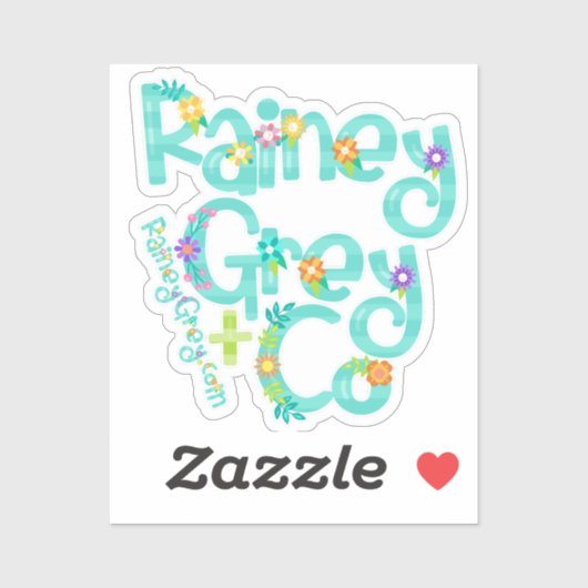 RAINEY GREY + CO [logo 6] Sticker (Vel)