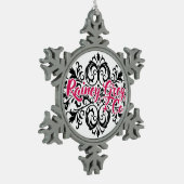 Rainey Grey + Co logo [7] Tin Sneeuwvlok Ornament (Links)