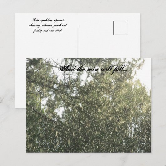 Rainfall Briefkaart (Voorkant / Achterkant)