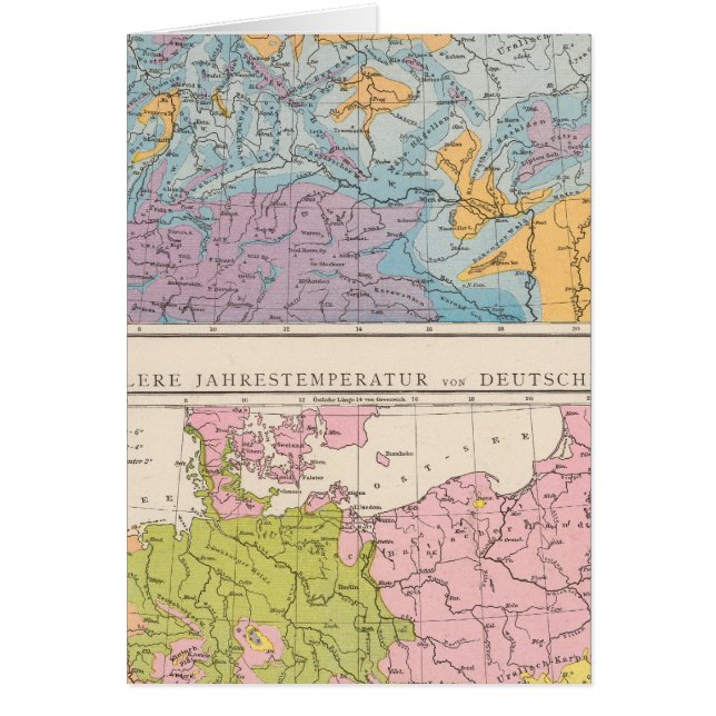 Rainfall-kaart van Duitsland (Voorkant)
