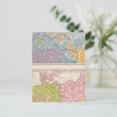 Rainfall-kaart van Duitsland Briefkaart (Staand voorkant)