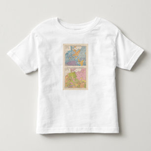 Rainfall-kaart van Duitsland Kinder Shirts