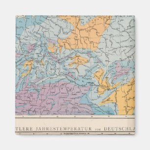 Rainfall-kaart van Duitsland Magneet