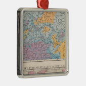 Rainfall-kaart van Duitsland Metalen Ornament (Rechts)