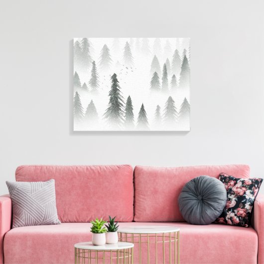Rainforest 1 canvas afdruk (Insitu (Woonkamer))